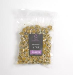 Olives vertes à l'ail 250g
